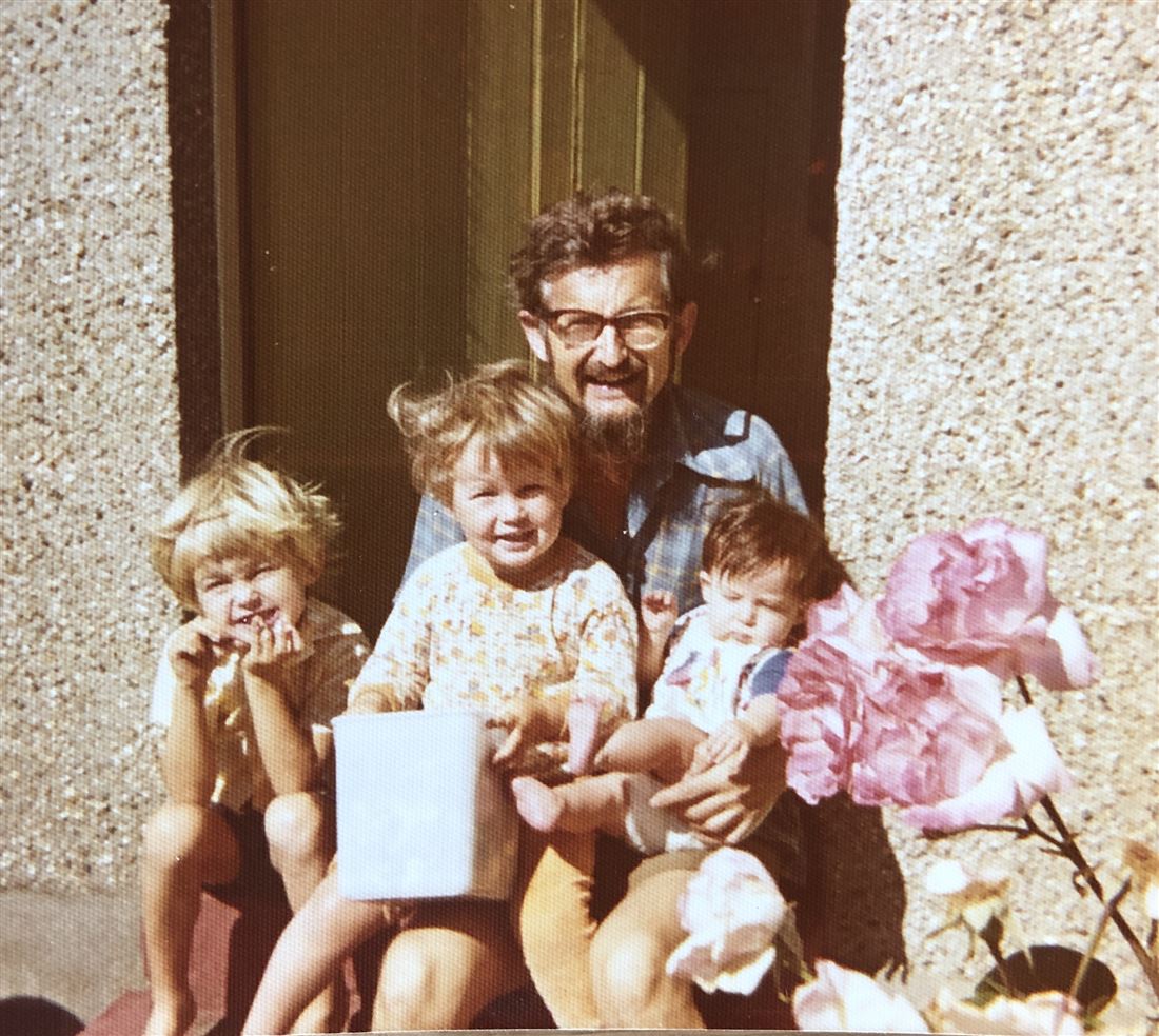 Brian Winder with his three young sons