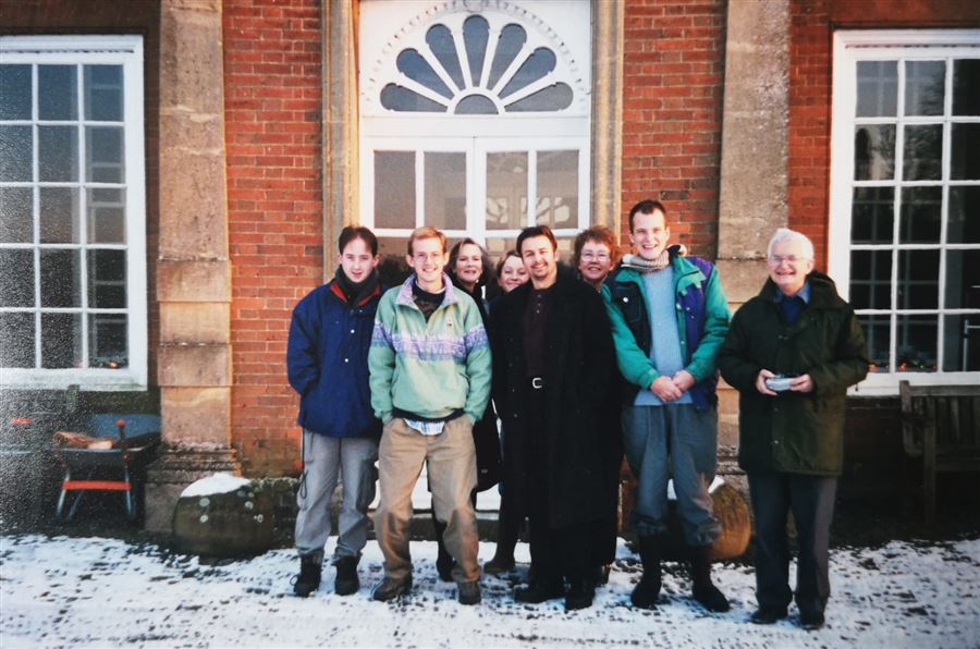Family and friends reunited at Lullingstone Castle after the release