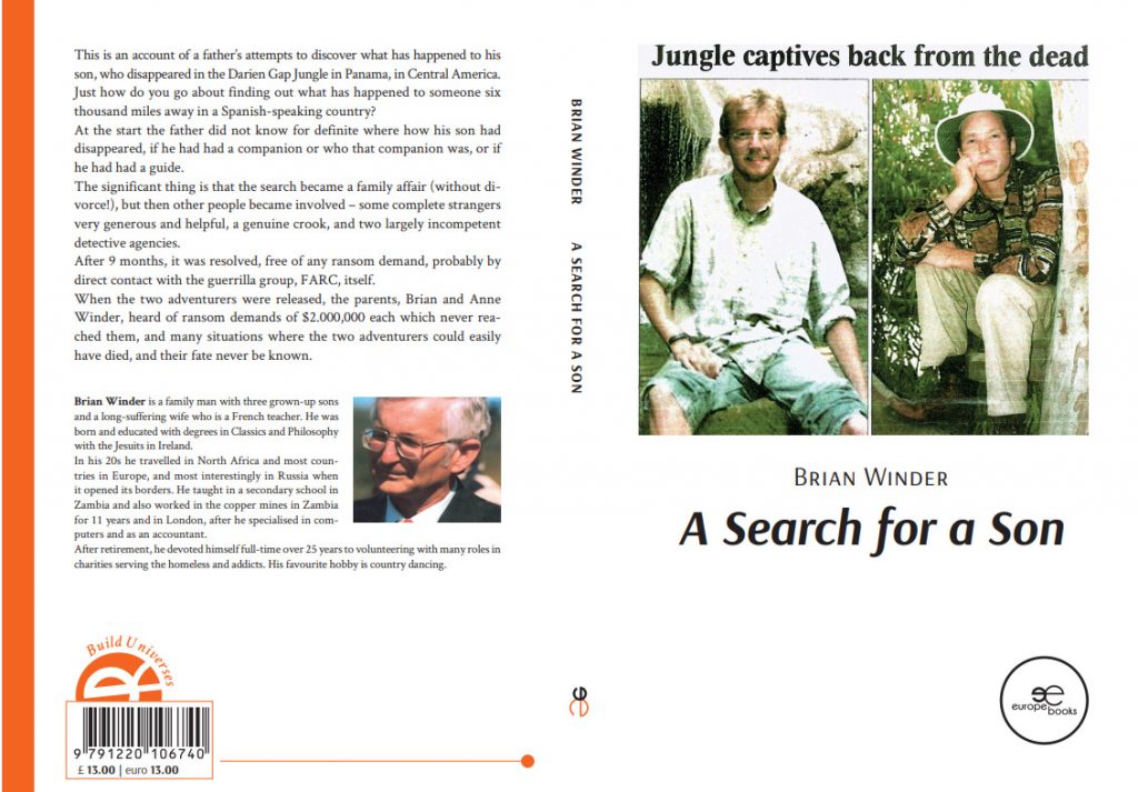 Full cover spread of A Search for a Son by Brian Winder